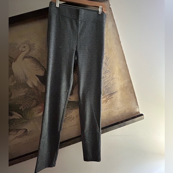New Loft Dressy Leggings Skinny Pants Houndstooth SZ Medium TALL - Picture 2 of 6
